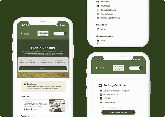SF Recreation & Parks: Picnic Rental project preview